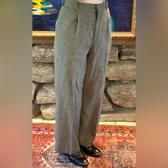Dries Van Noten Houndstooth Wool Pants - Picture 4 of 8